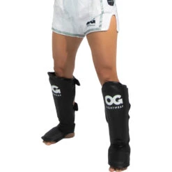 OG Fightwear Black Shin Guards -Boxing Discount Store 0000 101 c 3