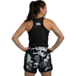 OG Fightwear Black Womens Stretch Singlet -Boxing Discount Store 0000 108 c 3