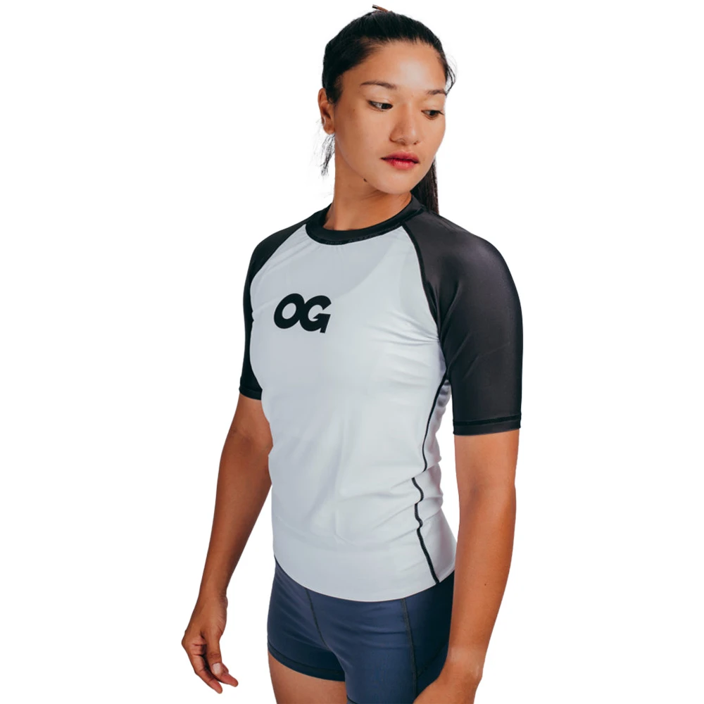 OG Fightwear White Unisex Rash Guard 4 OG Fightwear White Unisex Rash Guard - Image 2