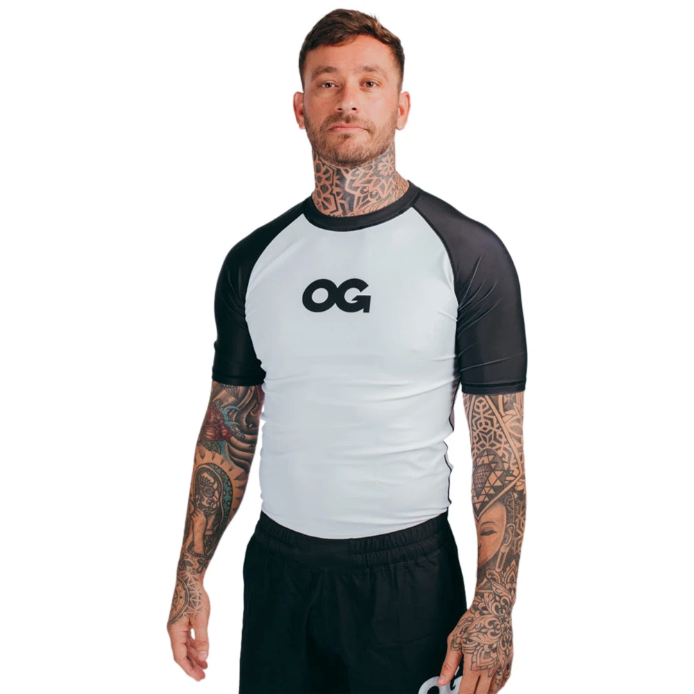 OG Fightwear White Unisex Rash Guard 3 OG Fightwear White Unisex Rash Guard
