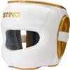 Sting Evolution White/Gold Full Face Head Gear -Boxing Discount Store 10301W c