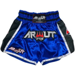 Arwut Fight Gear Carbon Edition Blue/Black Muay Thai Shorts