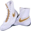 Nike Machomai 2 White/Gold Boxing Shoes -Boxing Discount Store 321819 170 c