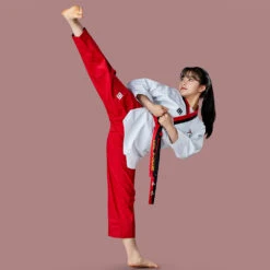 Mooto Taebek 2 Red/Black Neck Womens Uniform -Boxing Discount Store 53623 c 2