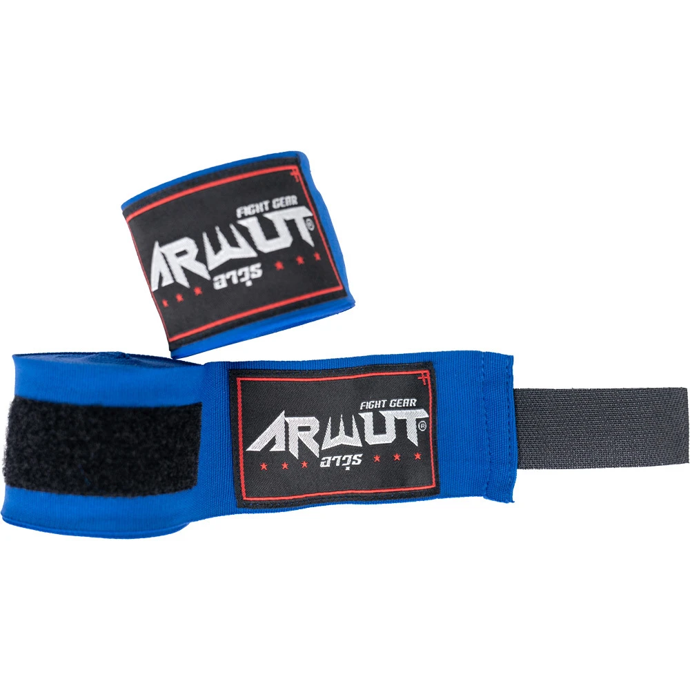 Arwut Fight Gear 4.5m Blue Handwraps 4 Arwut Fight Gear 4.5m Blue Handwraps - Image 2