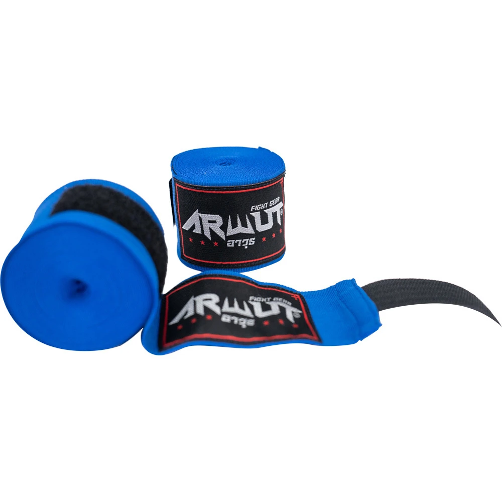Arwut Fight Gear 4.5m Blue Handwraps 5 Arwut Fight Gear 4.5m Blue Handwraps - Image 3