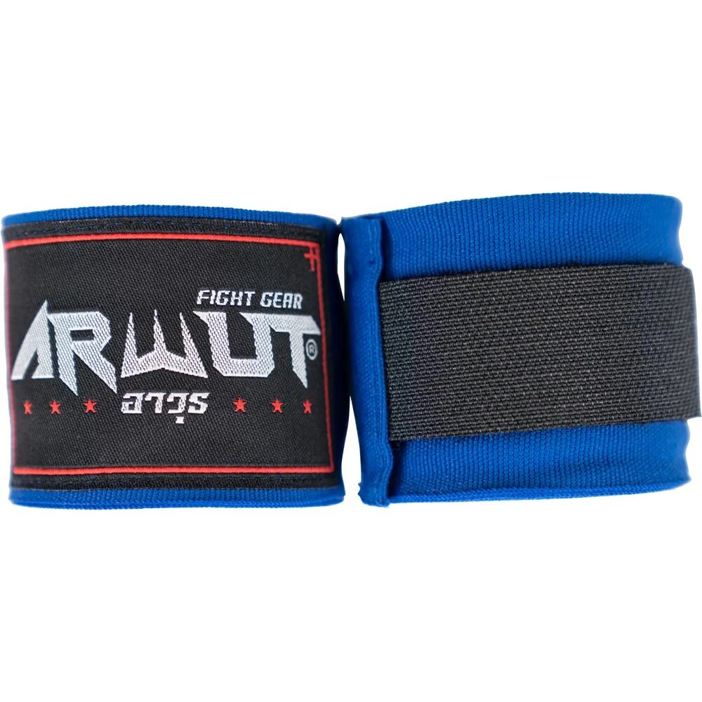 Arwut Fight Gear 4.5m Blue Handwraps 3 Arwut Fight Gear 4.5m Blue Handwraps