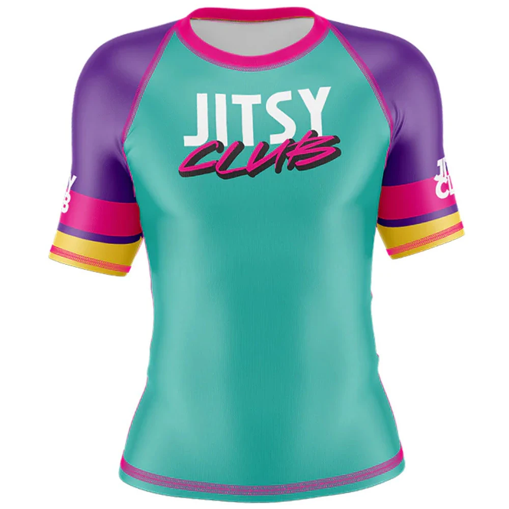 Jitsy Club 90's Baby Short Sleeve Womens Rash Guard 3 Jitsy Club 90's Baby Short Sleeve Womens Rash Guard