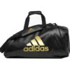Adidas Black/Gold 2 In 1 Sports Bag 2 Adidas Black/Gold 2 In 1 Sports Bag -Boxing Discount Store ADIACC051G c