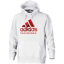 Adidas Badge Of Sport Taekwondo White/Red Hoodie