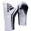 Adidas Hybrid 750 Pro-Fight White/Black Lace Up Boxing Gloves -Boxing Discount Store ADIH750FG WB c