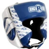 Ringside Apex Blue/White Training Head Gear -Boxing Discount Store APEXHG BLWH c