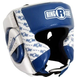 Ringside Apex Blue/White Training Head Gear