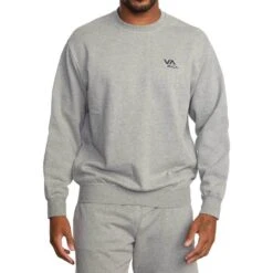 RVCA VA Essential Light Marle Sweatshirt