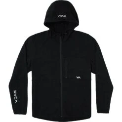 RVCA Tech II Black Zip Fleece Hoodie 12 RVCA Tech II Black Zip Fleece Hoodie -Boxing Discount Store AVYFT00303 BLK c 4