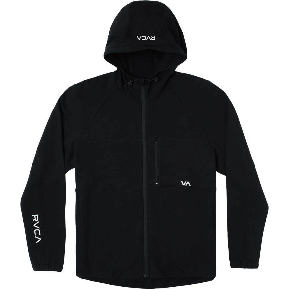 RVCA Tech II Black Zip Fleece Hoodie 7 RVCA Tech II Black Zip Fleece Hoodie - Image 5