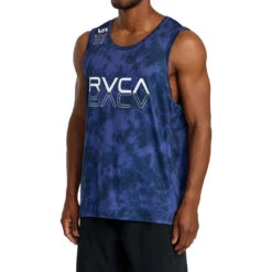 RVCA Sports Vent Purps Tie Dye Singlet -Boxing Discount Store AVYKT00246 PRY6 c 1