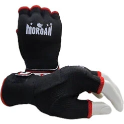 Morgan Sports Elasticated Easy Black Quick Wraps -Boxing Discount Store BA 7 BLA c 1