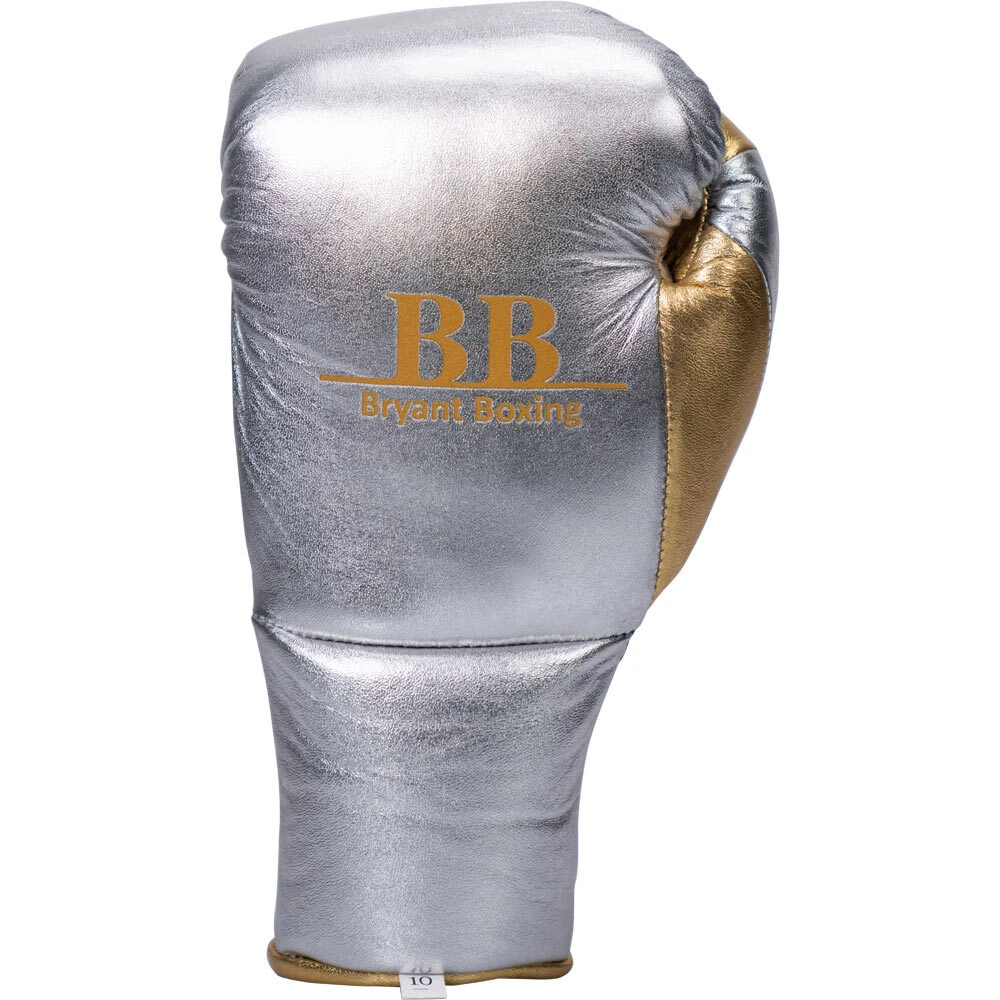 Bryant Boxing Yukon Conelius Silver/Gold Fight Gloves 4 Bryant Boxing Yukon Conelius Silver/Gold Fight Gloves - Image 2