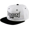 Boon White/Black Snapback Cap -Boxing Discount Store BCWB