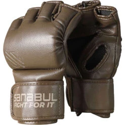 Sanabul Battle Forged 4oz MMA Brown Grappling Gloves