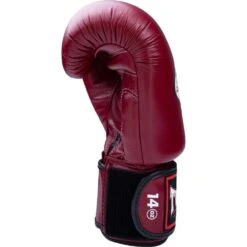 Twins Velcro Maroon Boxing Gloves -Boxing Discount Store BGVL3 MAR c 6
