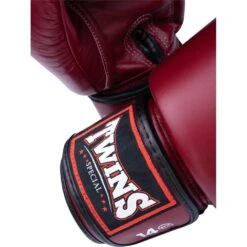 Twins Velcro Maroon Boxing Gloves -Boxing Discount Store BGVL3 MAR c 8