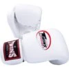 Twins White Velcro Boxing Gloves -Boxing Discount Store BGVL3 W c