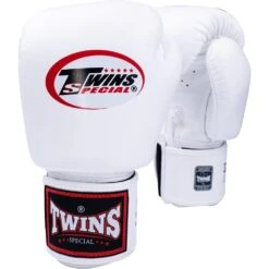 Twins White Velcro Boxing Gloves -Boxing Discount Store BGVL3 W c 2