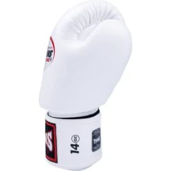 Twins White Velcro Boxing Gloves -Boxing Discount Store BGVL3 W c 4