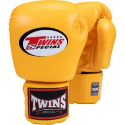 Twins Yellow Velcro Boxing Gloves 13 Twins Yellow Velcro Boxing Gloves -Boxing Discount Store BGVL3 YEL c 2