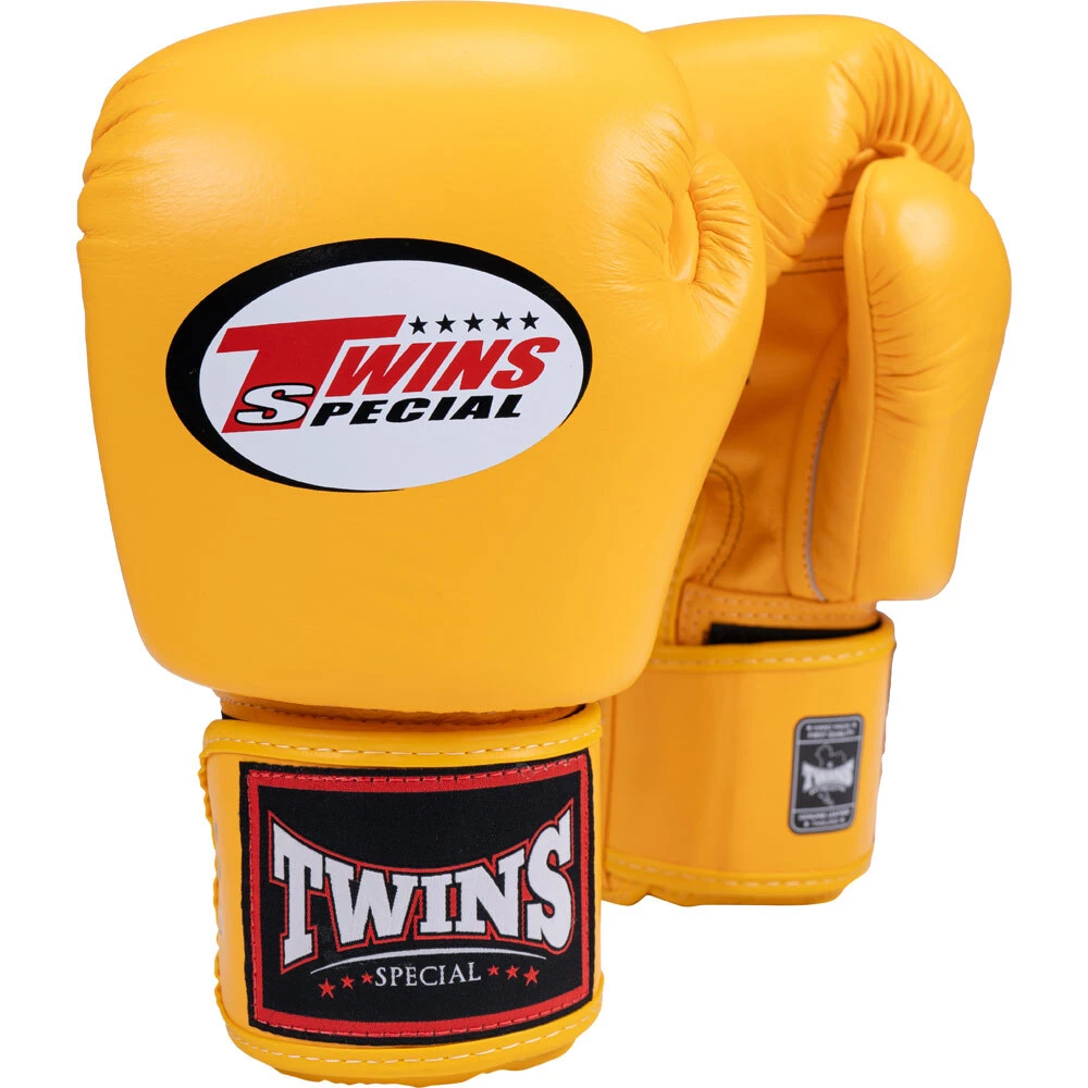 Twins Yellow Velcro Boxing Gloves 5 Twins Yellow Velcro Boxing Gloves - Image 3