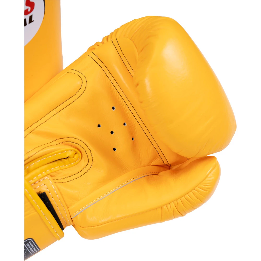 Twins Yellow Velcro Boxing Gloves 10 Twins Yellow Velcro Boxing Gloves - Image 8