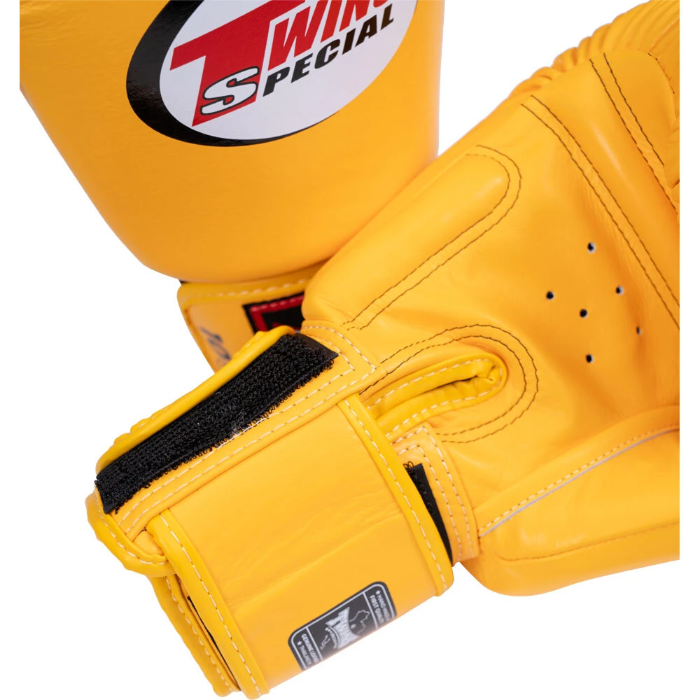 Twins Yellow Velcro Boxing Gloves 11 Twins Yellow Velcro Boxing Gloves - Image 9