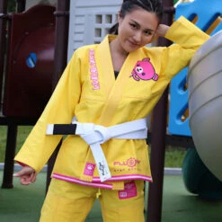 Fluory Resur Akuma Yellow Women BJJ Gi -Boxing Discount Store BJJF13YL c 8