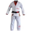 Fluory White Red Logo Jiu Jitsu Gi -Boxing Discount Store BJJF17 c
