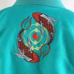 Fluory Koi Fish Womens Green Jiu Jitsu Gi -Boxing Discount Store BJJF20 c 3