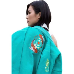 Fluory Koi Fish Womens Green Jiu Jitsu Gi -Boxing Discount Store BJJF20 c 5