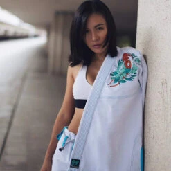 Fluory Koi Fish White Jiu Jitsu Gi -Boxing Discount Store BJJF20W c 2