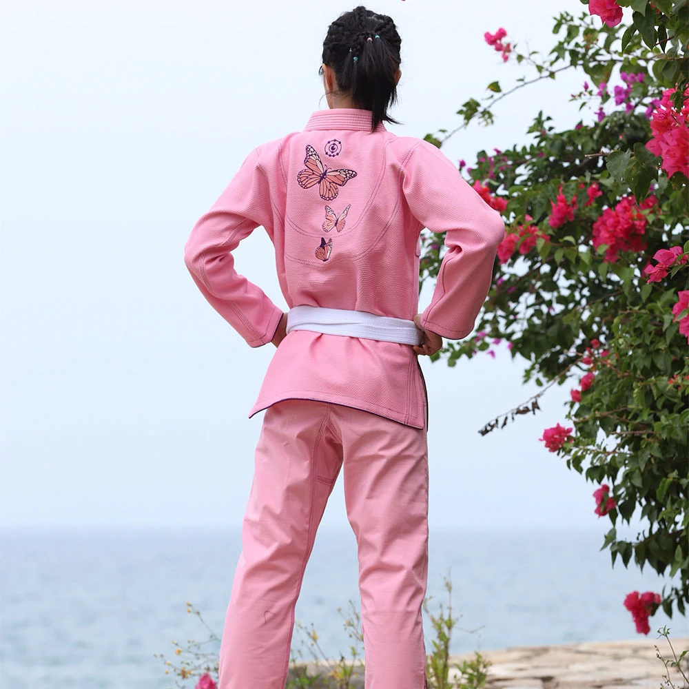 Fluory Pink Butterfly Jiu Jitsu Gi 4 Fluory Pink Butterfly Jiu Jitsu Gi - Image 2