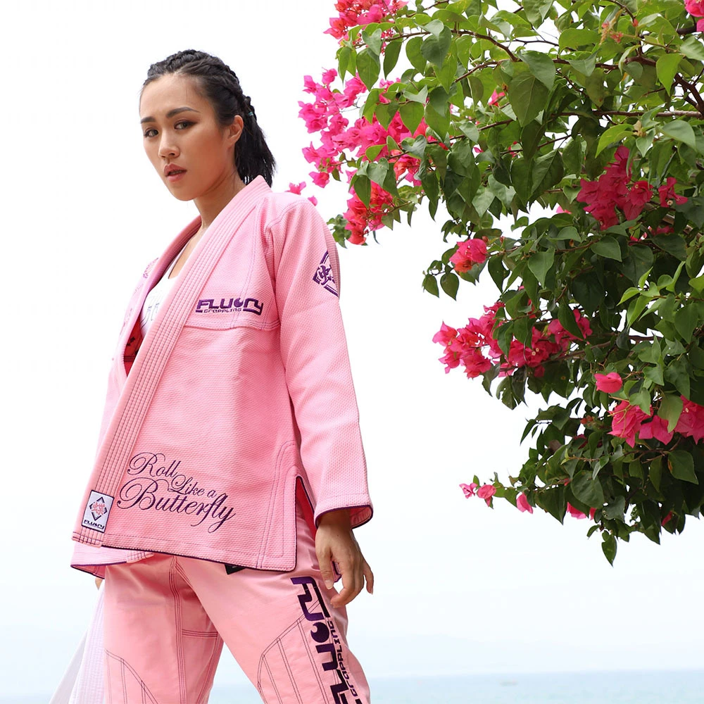 Fluory Pink Butterfly Jiu Jitsu Gi 6 Fluory Pink Butterfly Jiu Jitsu Gi - Image 4