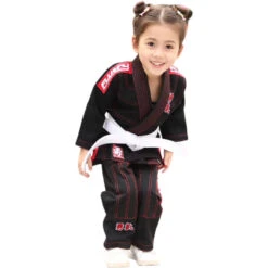 Fluory Courage Kids Black Jiu Jitsu Gi