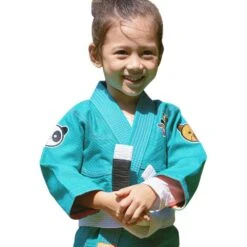 Fluory Courage Kids Green Jiu Jitsu Gi