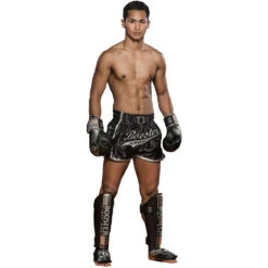 Booster BSG V3 Black/Silver Shin Guards -Boxing Discount Store BSG V3 SILVER c 3