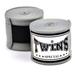 Twins Grey Elastic Handwraps -Boxing Discount Store CH5 GRY 2