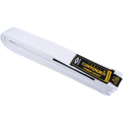 Contender White Jiu Jitsu Belt