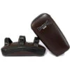 Boon Brown/Black Curved Velcro Kick Pads -Boxing Discount Store CKPM