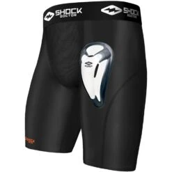ShockDoctor Core Black Compression Shorts &amp; Bio-Flex Cup