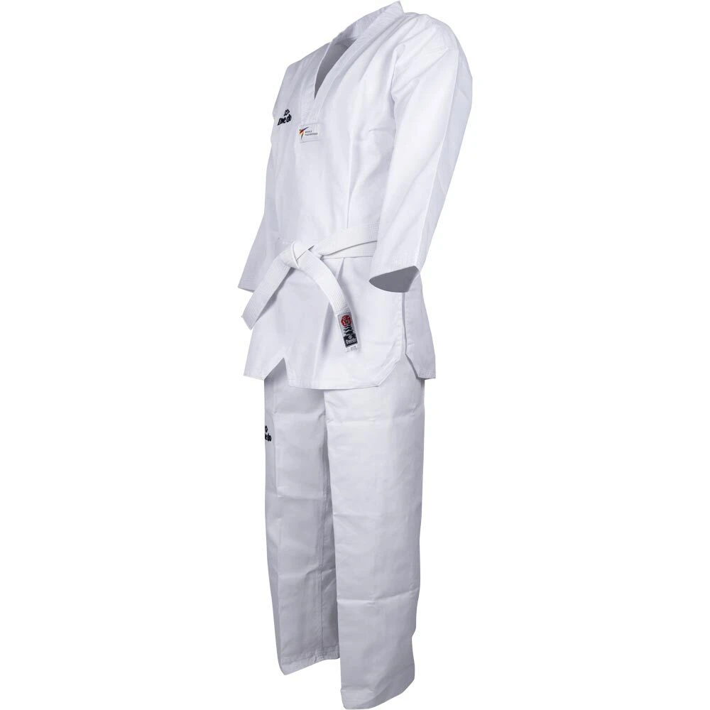 Daedo WT Approved White V Ribbed Dobok 4 Daedo WT Approved White V Ribbed Dobok - Image 2