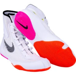 Nike Machomai 2 SE White/Black BRT Crimson/Pink BLST Boxing Shoes -Boxing Discount Store DJ4472 121 c 2